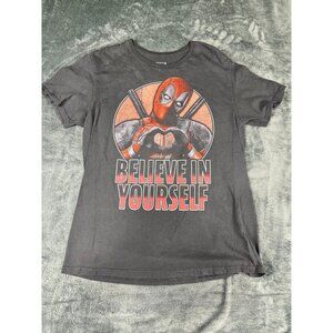 men's large Brown Deadpool shirt good condition